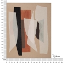 Tableau abstrait peint sur toile géométrique boho chic 100x80 cm Naruk Catalogue