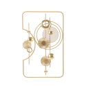 Panneau mural décoratif 3D en métal doré 80x49,5 cm Goldy Promotion