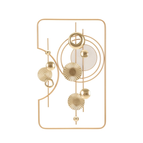 Panneau mural décoratif 3D en métal doré 80x49,5 cm Goldy Promotion