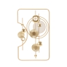 Panneau mural décoratif 3D en métal doré 80x49,5 cm Goldy Promotion