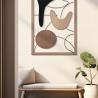 Panneau décoratif mural 3D moderne en bois et métal Astroy Vente