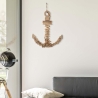 Décoration murale ancre en bois 46x39 cm Nature Vente