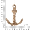Wanddekoration Ankerform aus Holz 46x39 cm Nature Katalog