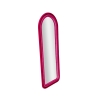 Specchio da parete con cornice ad arco in tessuto 160x60x4 cm Cloe Sconti