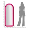 Specchio da parete con cornice ad arco in tessuto 160x60x4 cm Cloe Costo