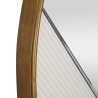 Miroir mural rond 80 cm avec cadre doré Tolosa Réductions