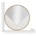 Miroir mural rond 80 cm avec cadre doré Tolosa Choix