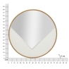 Miroir mural rond 80 cm avec cadre doré Tolosa Choix