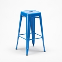 sgabello industrial acciaio metallo per bar cucina h76cm steel up Caratteristiche