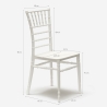 Sedia Bianca Stile Vintage per Catering Bar Ristoranti e Cucine Chiavarina Caratteristiche