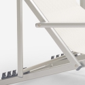 Sea Strandliegestuhl mit klappbaren Armlehnen aus Aluminium Riccione Gold Lux 