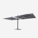 Doppelsonnenschirm Sonnenschirm doppelt 3x3 aus Aluminium  Oslo Sales