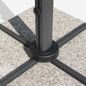Doppelsonnenschirm Sonnenschirm doppelt 3x3 aus Aluminium  Oslo 