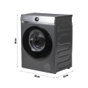 Lave-linge 8 kg 11 programmes automatiques 1200 RPM Lundar 