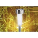 Set aus 12 Edelstahl-Wegeleuchten Ø5,5x39,5cm Silber Lunara Angebot