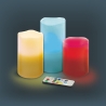 Set aus 3 LED-Kerzen, 12 Farben mit Fernbedienung Tivon Rabatte