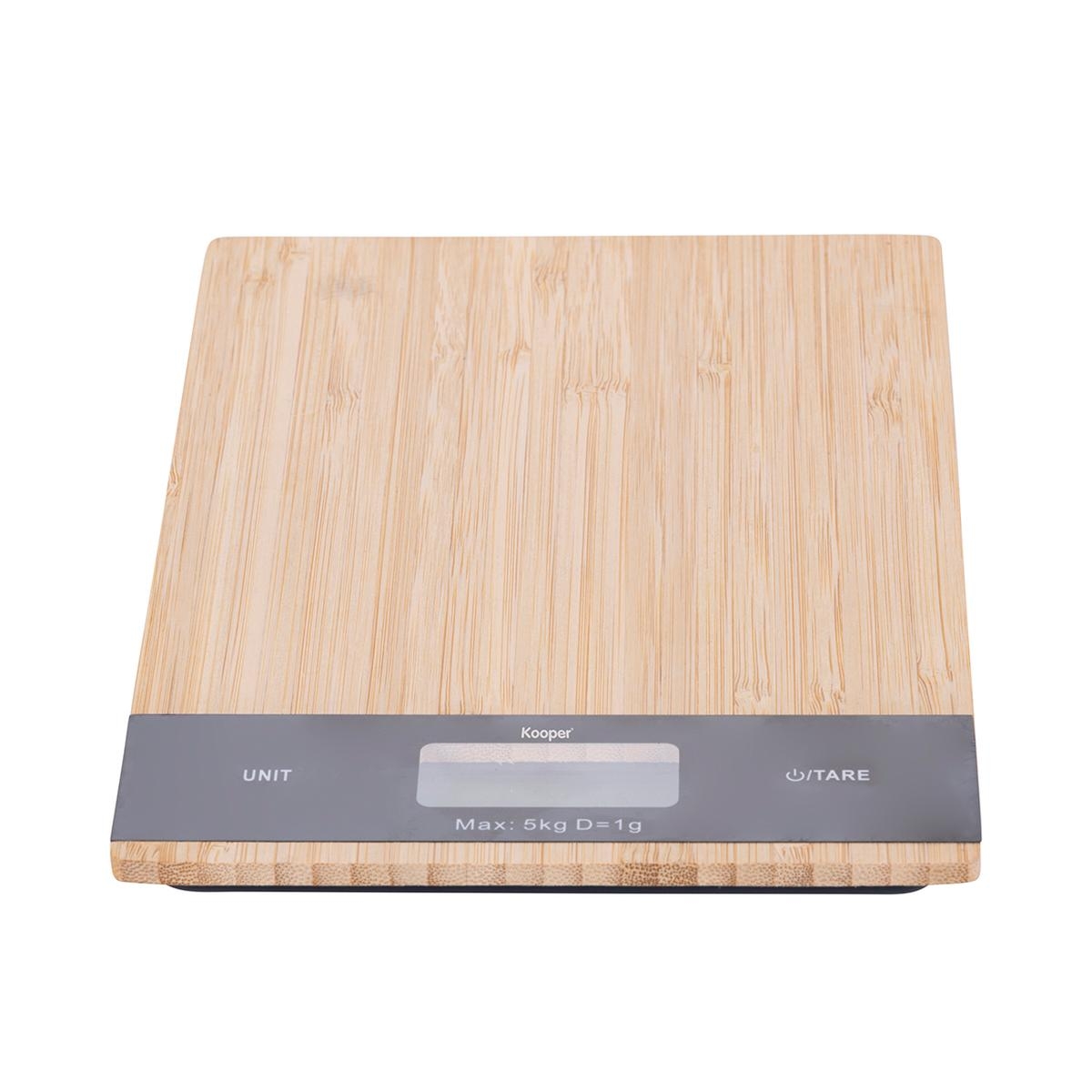 Balance de cuisine numérique en bambou 15,5x22,5x2,4 Paxel Promotion Balance de cuisine numérique en bambou 15,5x22,5x2,4 Paxel Promotion
