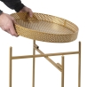 Table ronde en fer forgé pliable noir Kelto Modèle