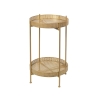 Table ronde en fer forgé pliable noir Kelto Dimensions