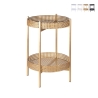 Table pliante en fer à 2 étagères cannage de Vienne Murea Promotion