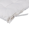 Cuscino per sedie esterne 40x40cm imbottito idrorepellente Tavun Misure