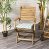 Cuscino per sedie esterne 40x40cm imbottito idrorepellente Tavun Vendita
