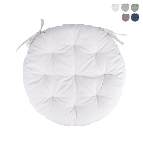 Cuscino tondo sedie da esterno 40cm imbottito idrorepellente Rakil Promozione