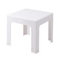 Table basse d'extérieur 43x43 cm en plastique effet rotin Zhorek Catalogue