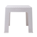 Table basse d'extérieur 43x43 cm en plastique effet rotin Zhorek Réductions