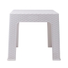 Table basse d'extérieur 43x43 cm en plastique effet rotin Zhorek Réductions