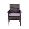 Salon de jardin en rotin canapé 2 fauteuils table plateau en verre Rodi Remises