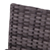Salotto da giardino in rattan divano 2 poltrone tavolino piano vetro Rodi Sconti
