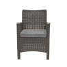 Salon de jardin canapé 2 places fauteuils table basse effet rattan Malaga Modèle