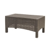 Salon de jardin canapé 2 places fauteuils table basse effet rattan Malaga Prix