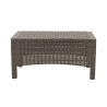 Salon de jardin canapé 2 places fauteuils table basse effet rattan Malaga Achat
