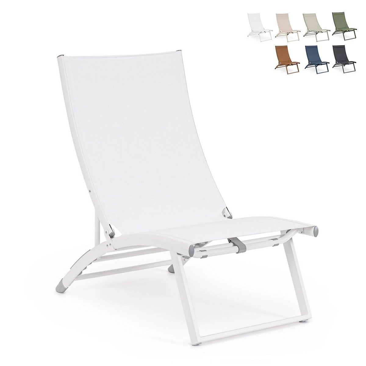 Chaise longue pliante lounge inclinable Bizzotto Taylor Promotion Chaise longue pliante lounge inclinable Bizzotto Taylor Promotion
