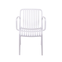 Chaise d'extérieur avec accoudoirs design moderne empilable Lamua Caractéristiques