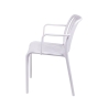 Sedia da esterno con braccioli design moderno impilabile Lamua Sconti
