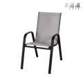 Sedia moderna da giardino esterno con braccioli Kirel Promozione