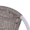 Geflochtener Outdoor-Stuhl mit Armlehnen und Stahlrahmen Tosai Sales