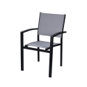 Chaise de jardin d'extérieur en aluminium avec accoudoirs Tropea Réductions