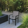 Chaise de jardin d'extérieur en aluminium avec accoudoirs Tropea Vente