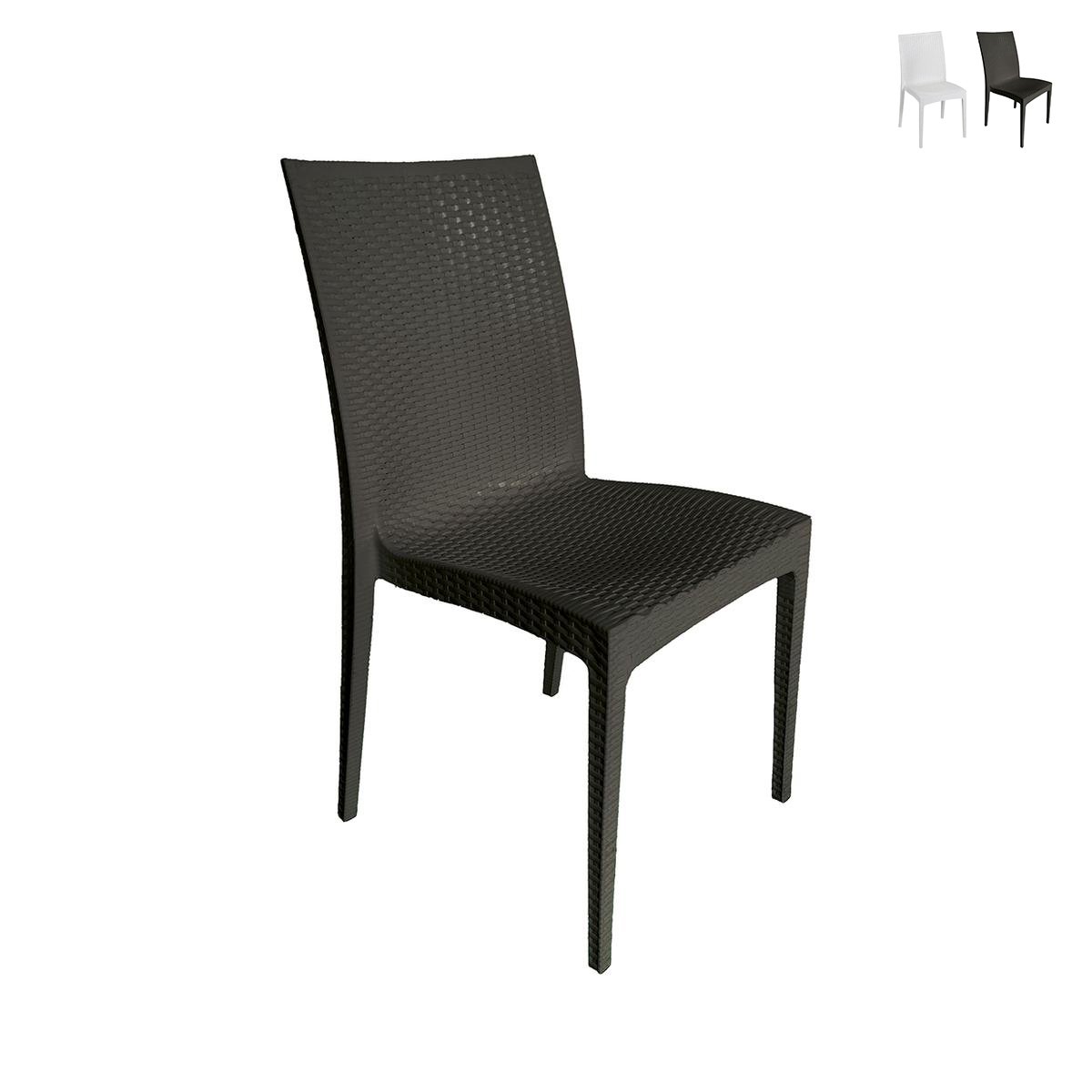 Gartenstuhl aus Polypropylen in Rattan-Optik New Magic Angebot Gartenstuhl aus Polypropylen in Rattan-Optik New Magic Angebot