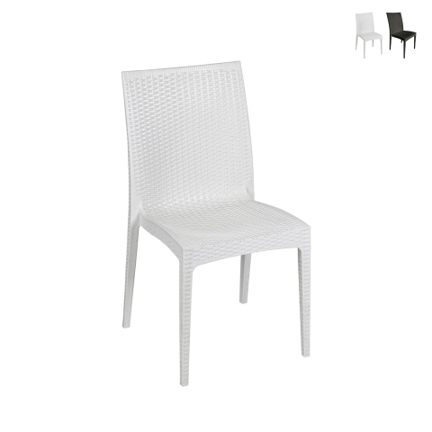 Chaise de jardin en polypropylène effet rotin New Magic Promotion
