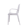Chaise de jardin en polypropylène effet rotin avec accoudoirs Paros Catalogue