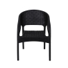 Chaise d'extérieur avec accoudoirs en polypropylène effet rotin Zanzibar Choix