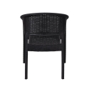 Chaise d'extérieur avec accoudoirs en polypropylène effet rotin Zanzibar Caractéristiques