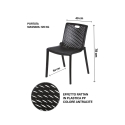 Chaise de jardin extérieure en polypropylène à design ajouré Magic Prix