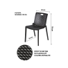Chaise de jardin extérieure en polypropylène à design ajouré Magic Prix