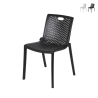 Sedia da esterno giardino in polipropilene design traforato Magic Promozione